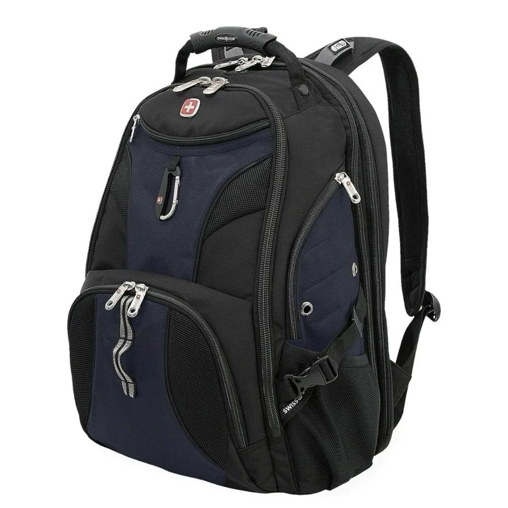 SWISSGEAR 1900 Scansmart Laptop Backpack - Black/Blue NEW WITH TAGS